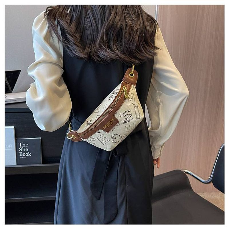 Fanny Pac Donna Borse a Tracolla in Pelle Vegana per Ragazza Borse a Tracolla con Nappe Borsa Piccola SG con Chitarra Regolabile_voghion.com