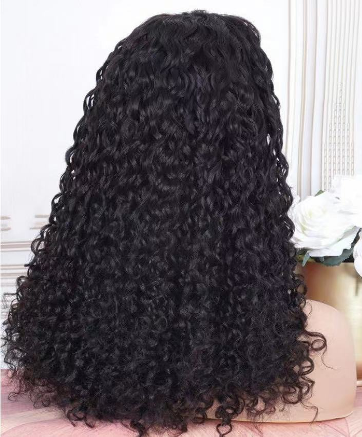 neues Perückenset Damen Kopftuch Perücke Eisseide Stirnband lockiges Haar Kopfbedeckung Perücke Spot Großhandel_voghion.com