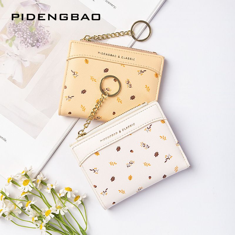 Artistic Style Thin 80% Off Women's Keychain Small Wallet Zipper Coin Purse ID Card Holder_voghion.com