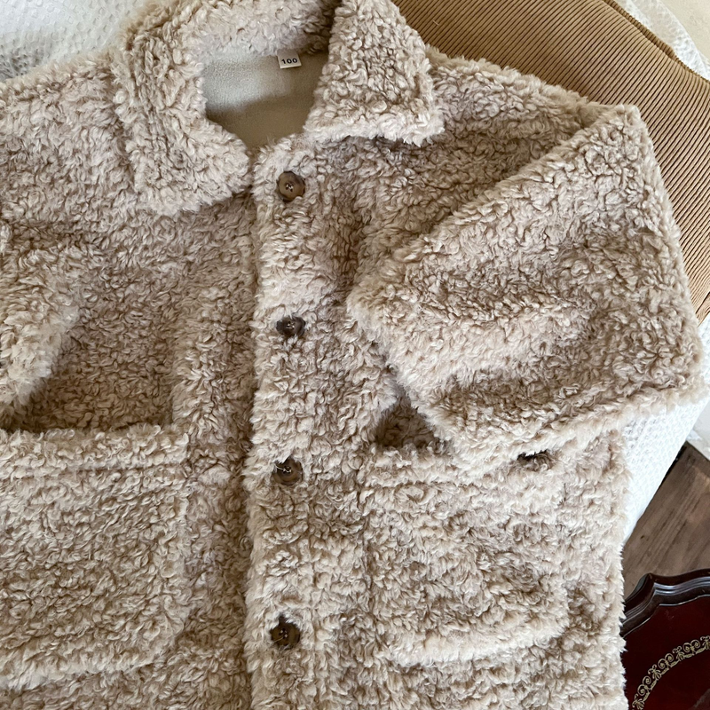 Children's Fur Thick Coat Boys And Girls In The Long Thick Fur One 2023 New Autumn And Winter Baby Coat_voghion.com