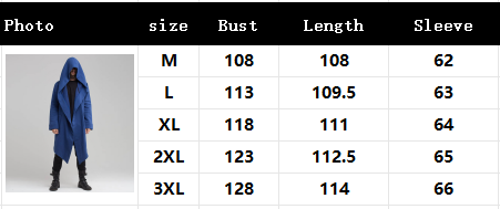 windbreaker Cross-border Autumn Winter New European And American Cloak Men's Long Cardigan Coat Hooded Sweatshirt_voghion.com