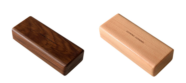 Unisex Myopia glasses case simple wooden classic glasses case portable business gift retro art_voghion.com