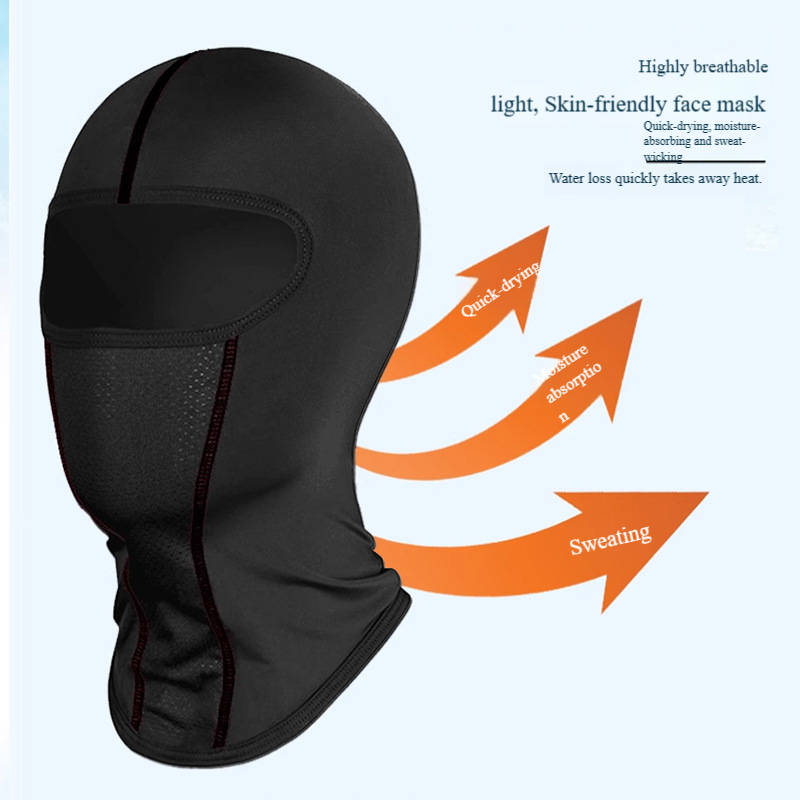 Sport-Gesichtsmasken Ice Silk Cool Touch Leichte und atmungsaktive Fahrradkopfbedeckung Devil Hat_voghion.com