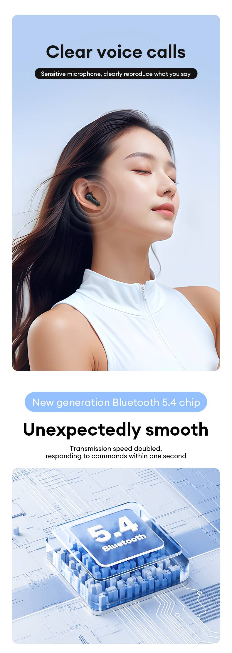 New Lenovo XT58 Wireless Bluetooth Earbuds HIFI Stereo Call Noise Reduction Headphones With LED Display Charging Case Earphones_voghion.com