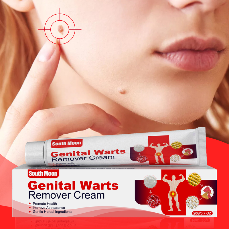 South Moon Pinghou Youke Wart Cream can suppress warts on hands, feet, face, armpits, and neck._voghion.com