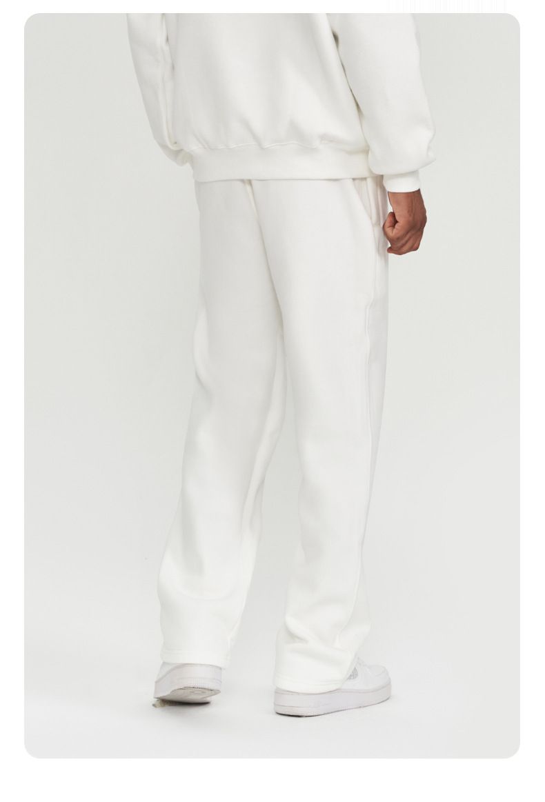 Completo da uomo con felpa con cappuccio e pantaloni da jogging in pile - Morbido misto cotone, caldo e accogliente, vestibilità comoda, stile casual da strada (diversi colori e stili)_voghion.com