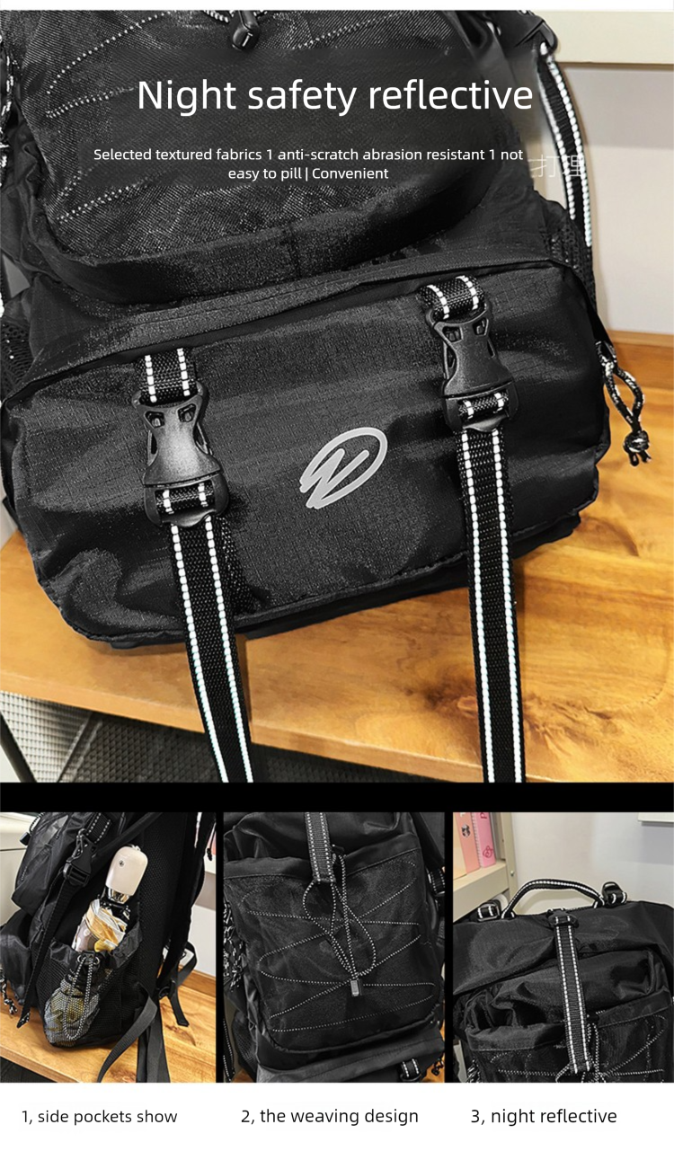 Kurzstrecken-Reiserucksack mit großer Kapazität im Arbeitskleidungsstil, funktionaler Wander-Persönlichkeits-Trendsportrucksack für Studenten_voghion.com