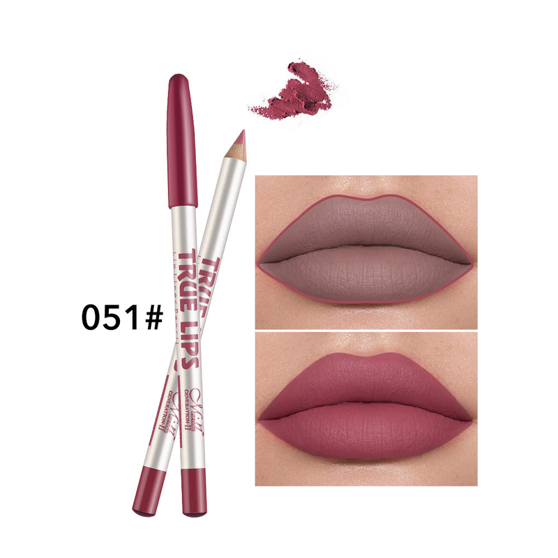 Beauty Care shop 12 pièces lèvres Lipliner maquillage Sexy rouge mat Contour teinte rouge à lèvres stylo imperméable longue durée antiadhésif C stick_voghion.com