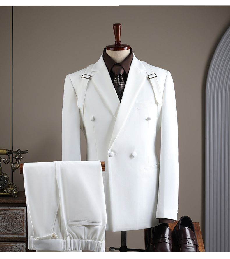 Herrenbekleidung: Stilvolles Slim Fit-Set aus Blazer und Hose für Herren – Freizeit-Outfit für formelle Anlässe, Hochzeiten, Partys, Jacken und Hosen (mehrere Farben und Größen)_voghion.com