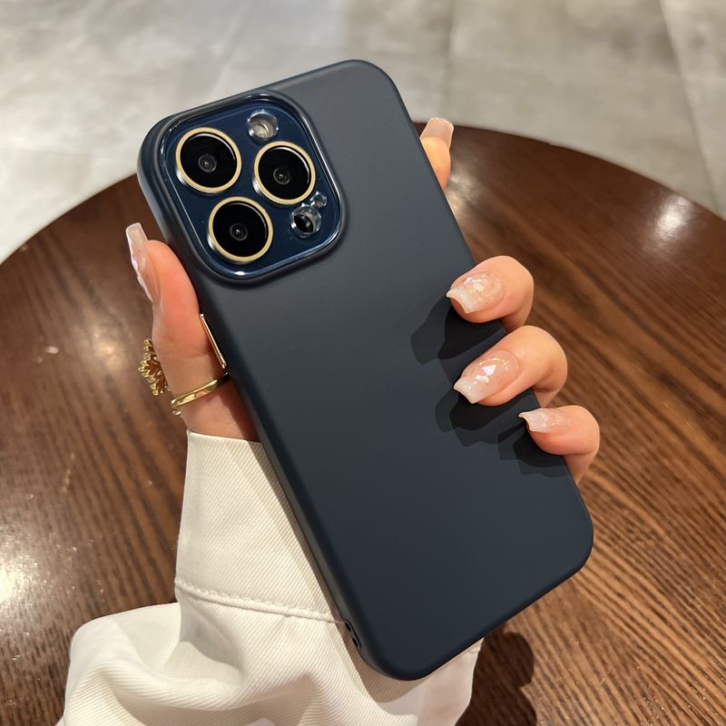 Liquid Silicone Full Coverage Lens Protector Compatible With 15 Phone Case IPhone 16 Pro Max New 13 Simple_voghion.com