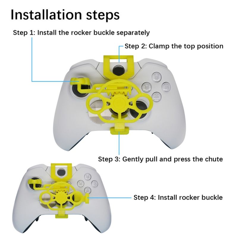 Racing Games Mini Steering For Xbox One/X/S/Elite 3D Printing Wheel Auxiliary Controller Game Joystick Simulator Gamepad_voghion.com