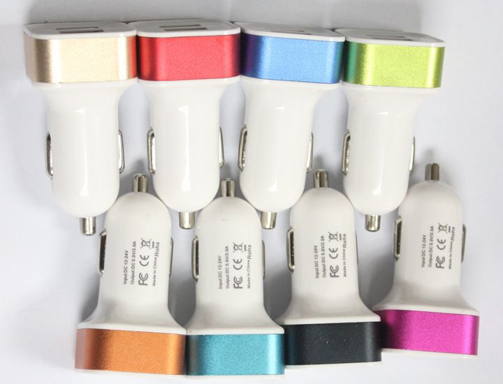 Car Chargers New Car Mobile Phone Charger One To Three Dual USB Car Charger With Cable Multi Function Charger_voghion.com