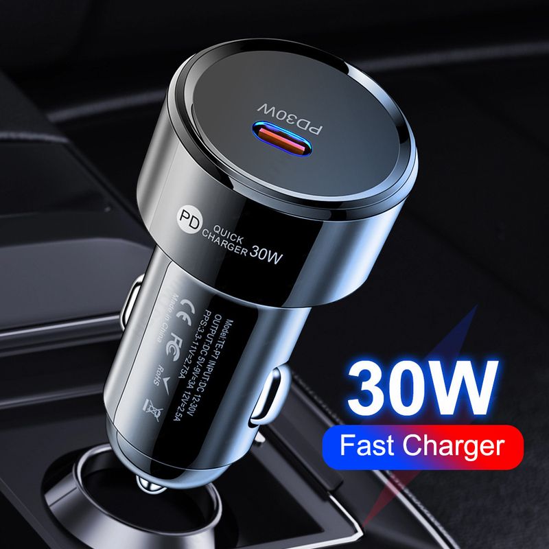 Music Festival  30W mobile phone charger PPS Type-C car PD fast charging cigarette lighter_voghion.com