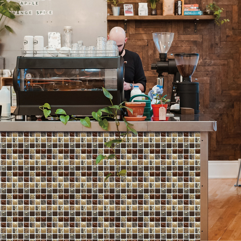MSC0753D Mosaic Crystal Tile Sticking Glass TileDIY Waterproof Self adhesive Wall Sticking Floor Sticking_voghion.com