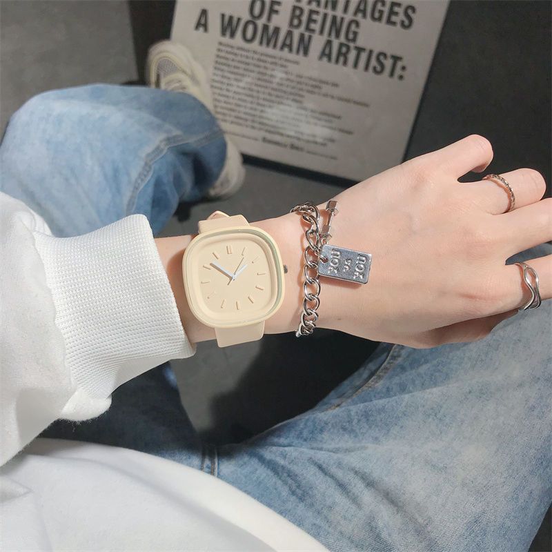 Orologi per bambini, orologio color tè al latte, orologio di alto valore, orologio estivo per studenti, serie Forest, orologi semplici, piccoli e freschi, dal design di nicchia, per scuole medie_voghion.com