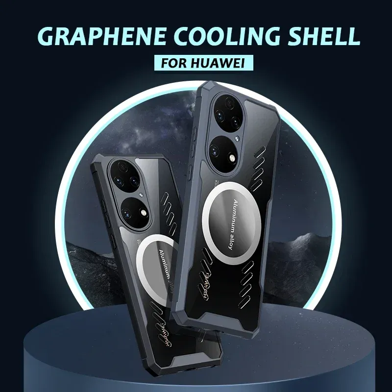 Per Huawei Nova 12 9 10 11 Pro Ultra Lite Grafene Dissipazione del calore Traspirante Raffreddamento Trasparente Bumper Custodia Cover Shell_voghion.com