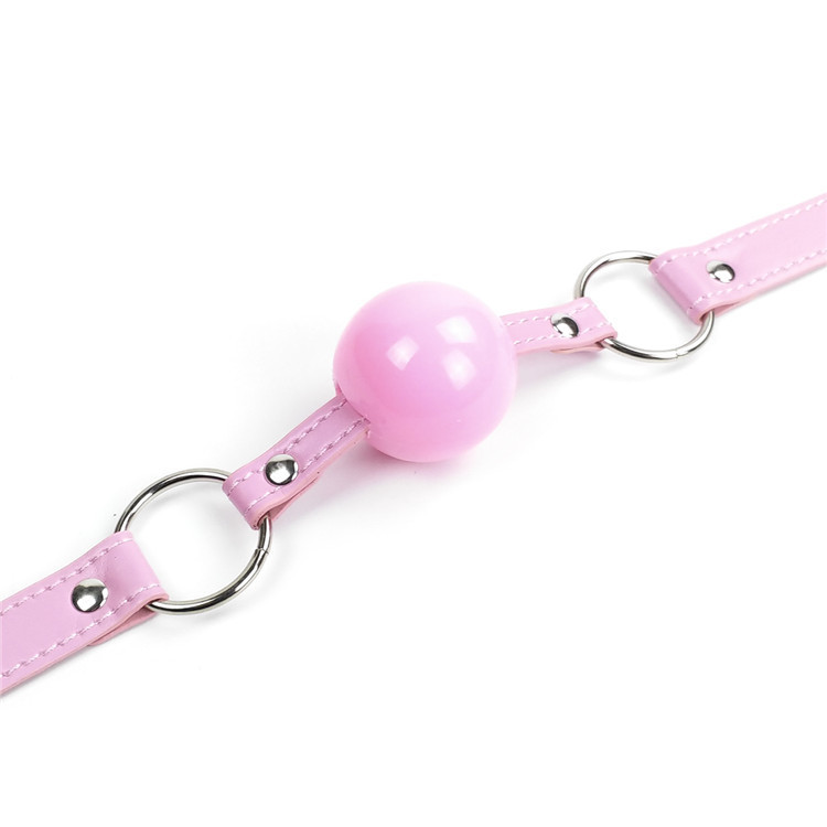 Solid Open Couples Mouth Ball Soft Silicone Gag Flail Adult Games Bondage Fetish Leather Strap Gag Ball Se_voghion.com