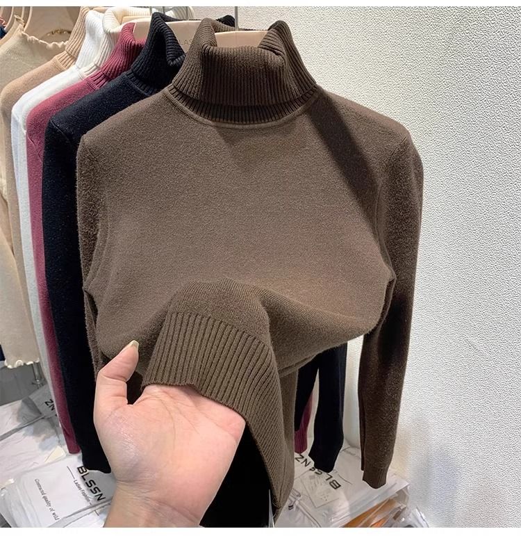 Abbigliamento da donna più velluto e ispessimento autunno e inverno nuovo stile un pezzo visone velluto interno top bottoming camicia per le donne inverno spesso_voghion.com