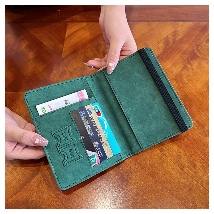 Nei Reespasstasch fir Männer a Fraen, multifunktionell Dokumententasch, Anti-Demagnetiséierungspassbuch, kuerz Null-Portemonnaie_voghion.com