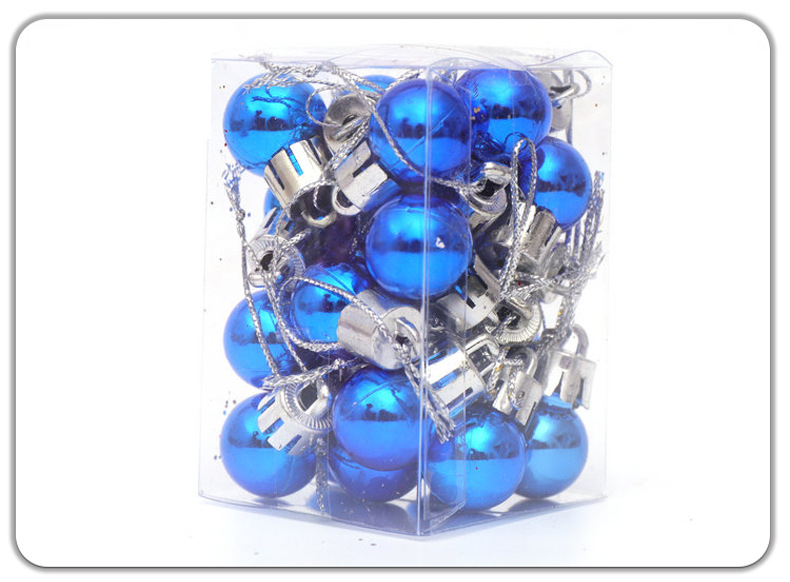 Christmas tree decoration Christmas ball barrel package colored ball 2cm bright ball electroplated ball_voghion.com