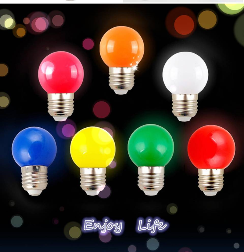 10 stuks kleurrijke lamp led-lampen G45 E27 220V rood geel blauw groen roze oranje wit kerst bruiloft nachtlampje voor binnen_voghion.com