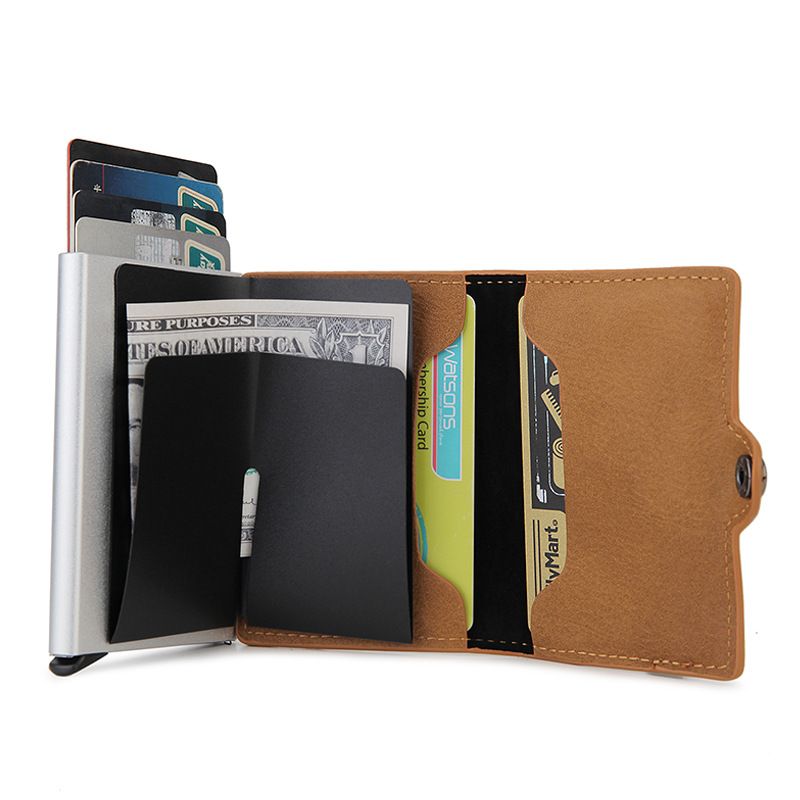 Luggage & Bags Wallet Rfid Blocking Metal Card Holder_voghion.com