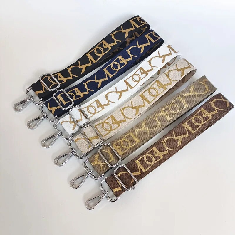 Cinghie larghe regolabili per borsa a tracolla moda donna per borsa di ricambio a tracolla O Bag Fibbia color oro_voghion.com