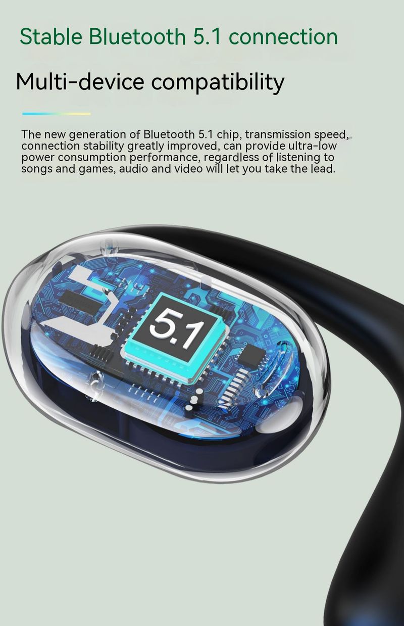 JS270 Running Ear Mounted Bone Conduction Earphones True Wireless Sports TWS Bluetooth OWS_voghion.com