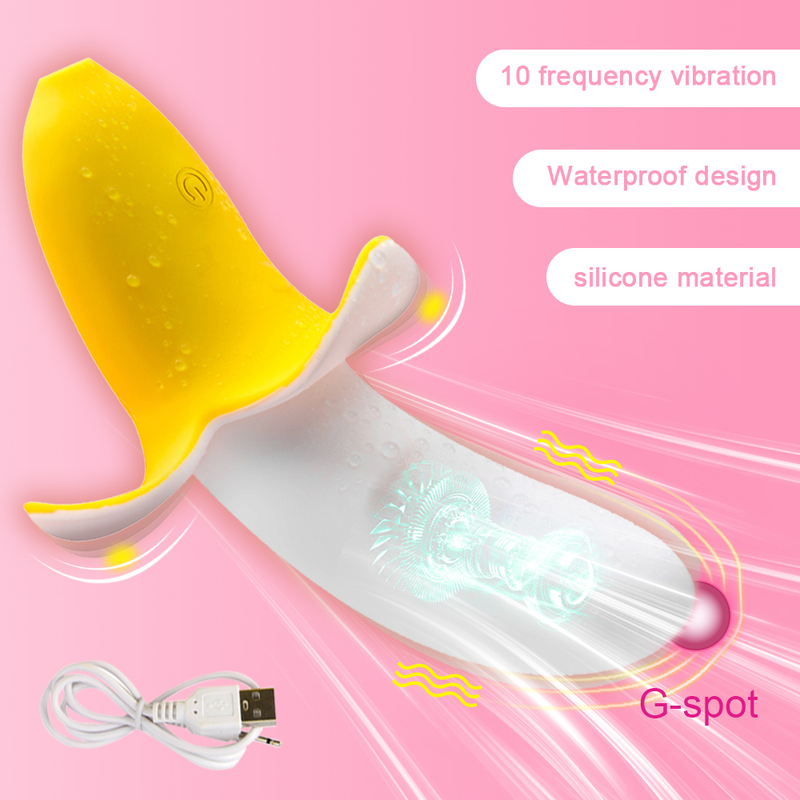 Vibrator Banana Dildo Realistic Huge Vibrating G Spot Stimulator Female Masturbation Sex Toy For W_voghion.com