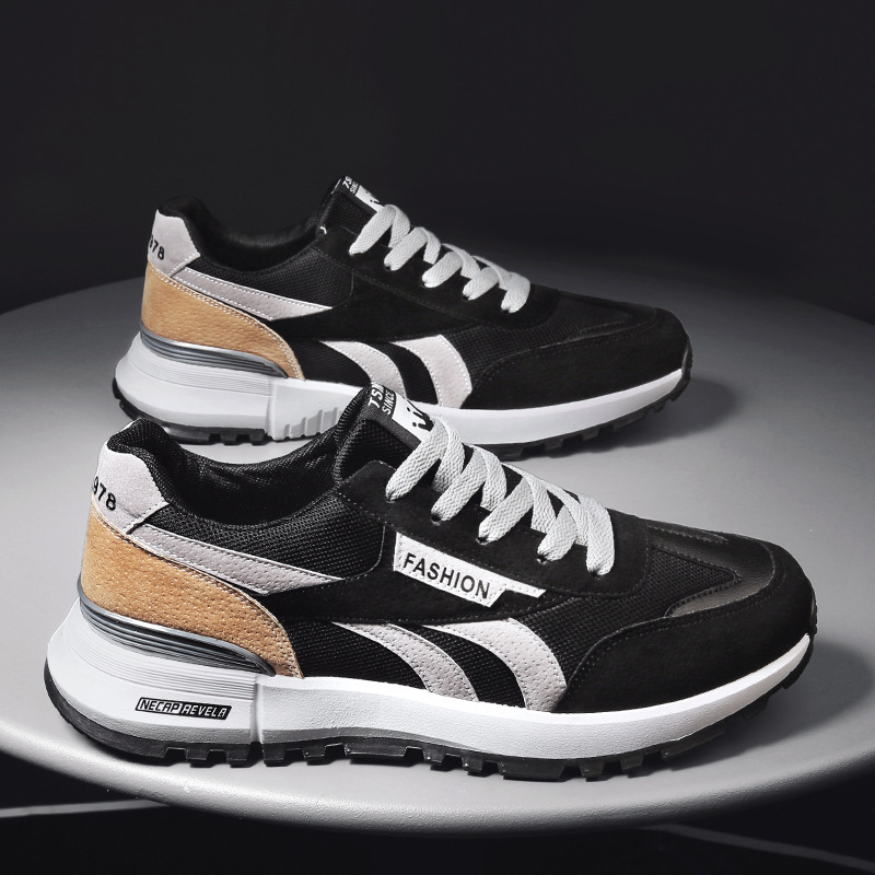 Schuhe für Männer 2023 Frühjahr neue Mode Paar Herrenschuhe flache lässige Waldschuhe Mittelschüler Laufsport_voghion.com