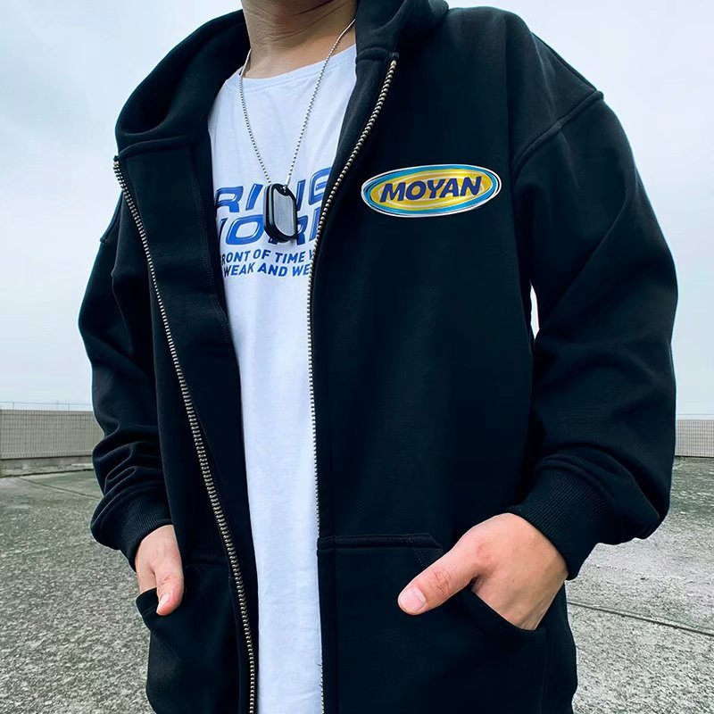 2024 Autumn New Sweater Instagram Hooded Trendy Brand Loose and Fat Plus Size Men's Coat 8XL_voghion.com