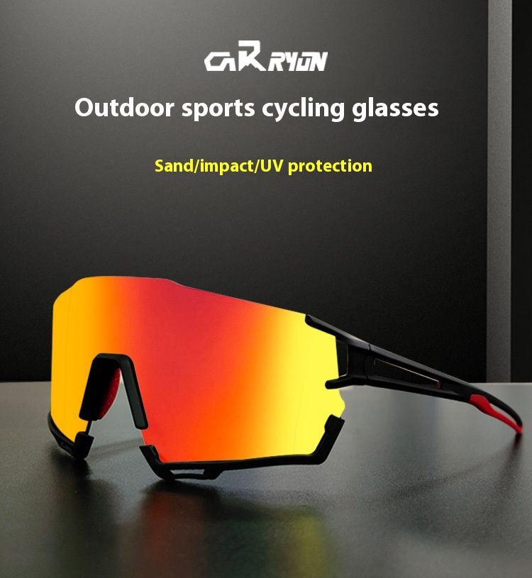 Marathon-Laufbrille, polarisierte Sport-Sonnenbrille mit großem Rahmen für den Außenbereich, winddichte Fahrradbrille für Herren_voghion.com