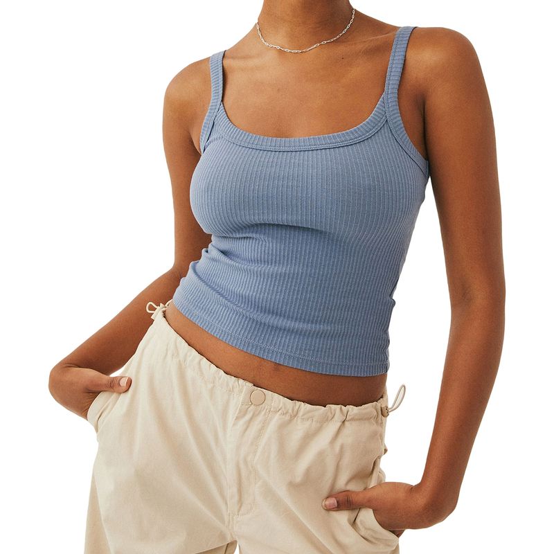 Women's Clothing New Knitted Pure Desire Camisole Vest Inner Wear Slim Hot Girl Y2_voghion.com