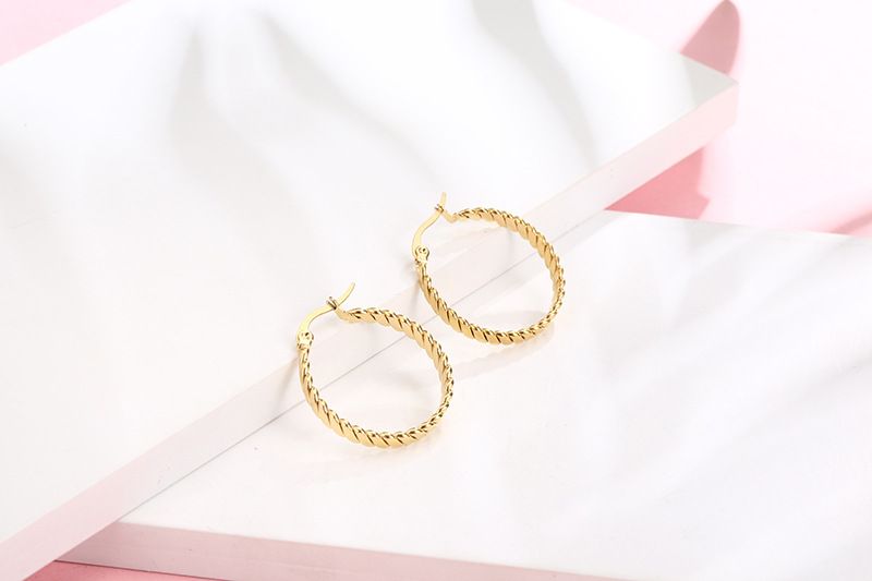 Boucles d'oreilles en or à la mode IMI avec personnalité exagérée en acier titane pour femmes_voghion.com