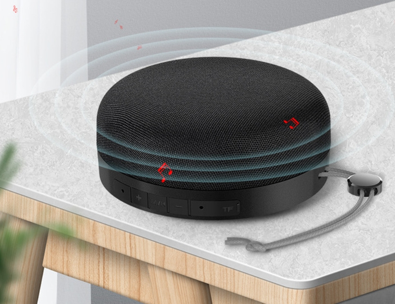 Mini-Bluetooth-Lautsprecher aus Stoff, USB-Aufladung, tragbarer TWS-Mini-Bluetooth-Lautsprecher für den Heim- und Außenbereich_voghion.com