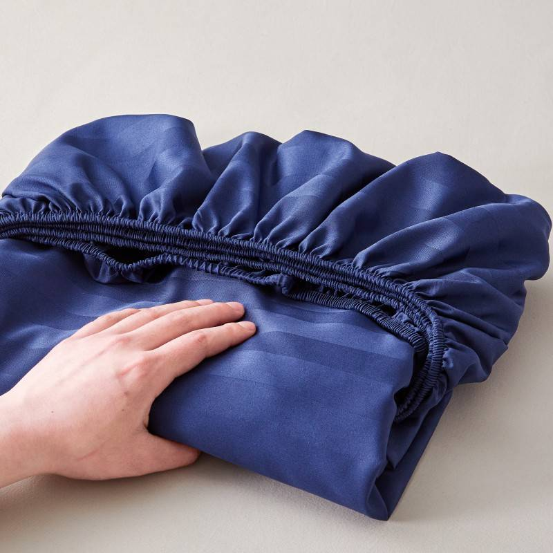 Drap-housse simple en satin brillant et frais, série DT, couvre-lit, protège-matelas, 1 pièce_voghion.com