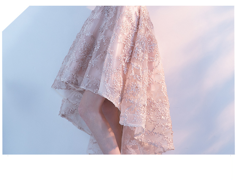 Elegant Princess Lace Dress - A-Line Formal Evening Gown With Long Sleeves, High Waist, Corset Back For Banquet, Wedding Guest, Party ( S-XXXL)_voghion.com