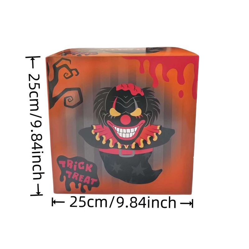 Halloween Ghost Festival Bloody Halloween Party Decoration Pumpkin Pattern Cardboard Box - Orange Ghost Box_voghion.com