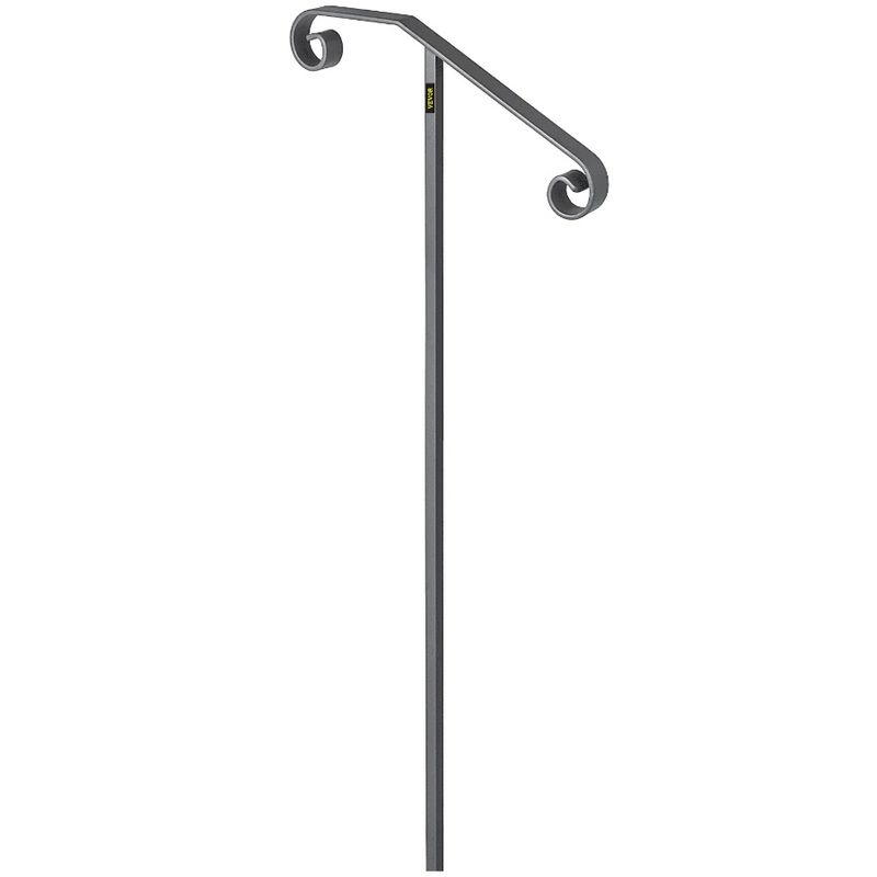2 Single Mount Ground Rail 1 Wrought In Post Handrail Supports Long Single Post Grab Grab Iron Ra Steps Step Or Fits Post Post_voghion.com