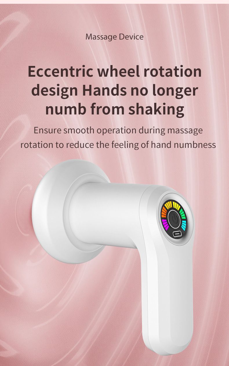 Handheld Wireless Massager, Fat Pushing Machine For Neck Waist Shoulder, Kneading Fascia Gun_voghion.com