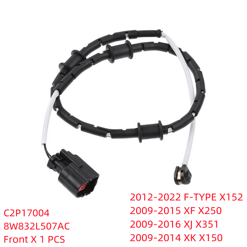 For JAGUAR F-TYPE X152 XF X250 XJ X351 X150 S-TYPE X200 XK 8 X100 Front Rear Systems Brake Wear Sensor Alarm_voghion.com