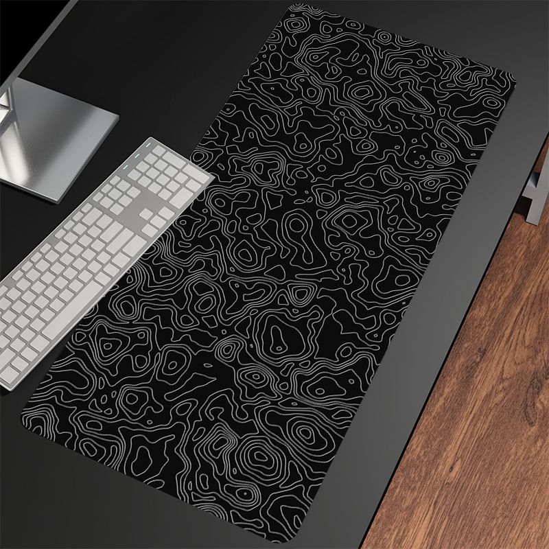 Melnbalti spēļu peles paliktņi Gamer Mouse Mat Klaviatūra Paklāji Galda paliktņi Peļu paliktņi XXL 90x40cm peles paliktnis datora galdam_voghion.com