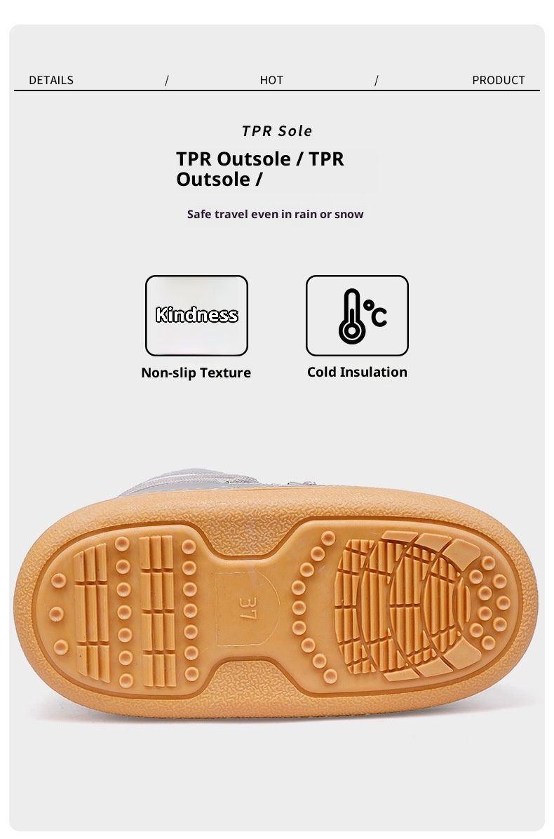 Voyage Walking In Series Cross-Border Trade Space For Women Winter Travel Ski Waterproof Non-Slip Mid-Calf Snow Boots_voghion.com