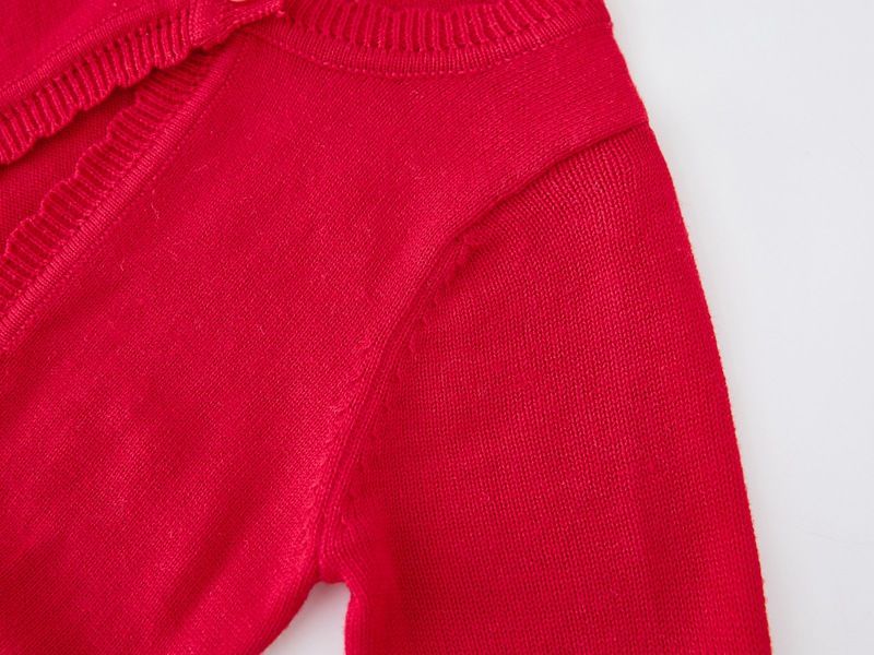Cardigan léger en tricot pour fille - Cache-maillot d'été à bouton unique (73-110 cm, 3 couleurs)_voghion.com