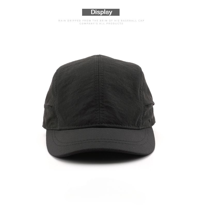 Casquette de baseball à visière courte pour homme, style japonais, personnalisée, couleur unie, légère, à séchage rapide, idéale pour les voyages en plein air, protection solaire_voghion.com