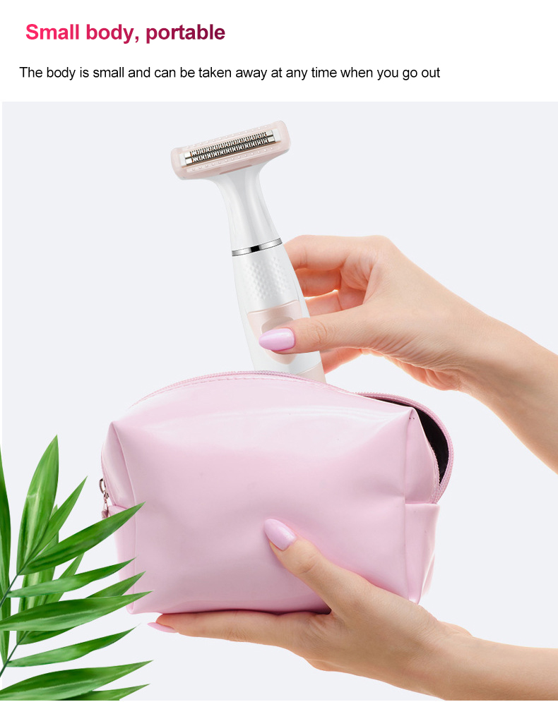 Epilatore Lady Shaver a batteria Rasoio elettrico indolore bagnato e asciutto per donne Bikini Ascelle Gamba_voghion.com