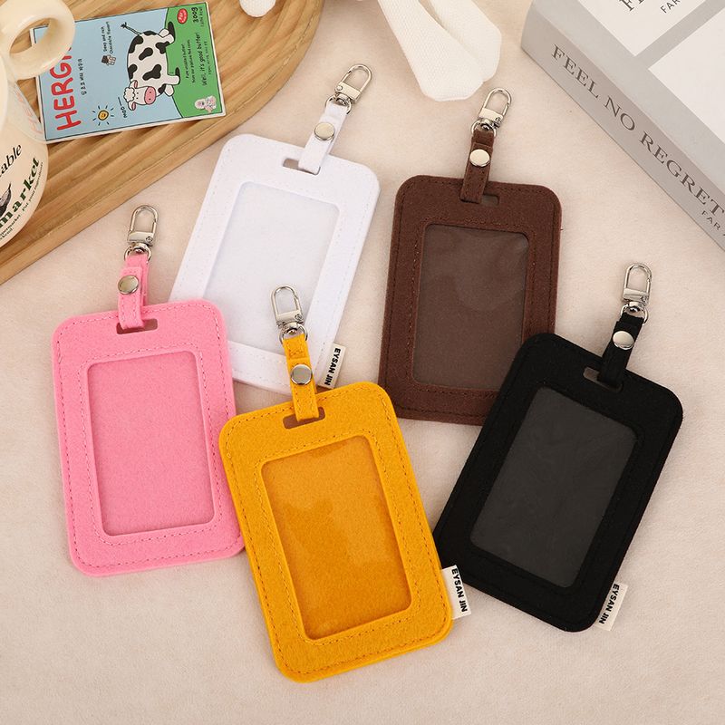 New Felt Work Employee Custom Factory Badge ID Card Holder With Lanyard Wholesale Direct Sale_voghion.com