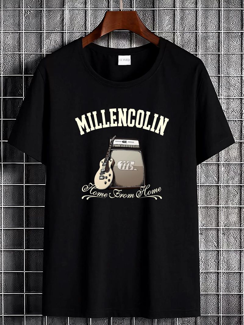 T-shirt actif Millencolin Home From Home Punk Rock Band confortable unisexe homme élégant été décontracté respirant haut pour un usage quotidien doux_voghion.com