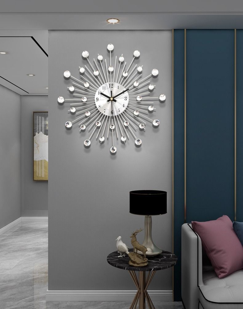 2025 kreative Eisen Metall Uhr Wanduhr Wohnzimmer Hause Dekoration Uhr Quarz Uhr_voghion.com