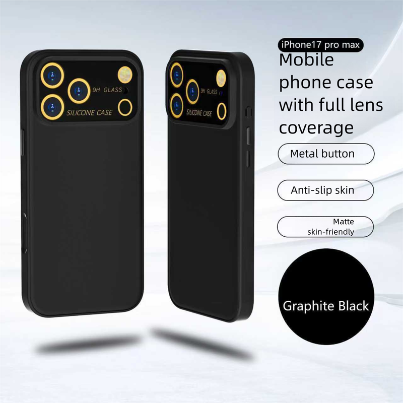 Compatible With IPhone 17 Pro Max PC Feel Matte Anti-Collision Strip Sticker IPhone Case_voghion.com